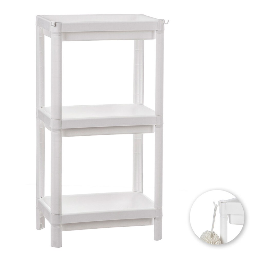 Bathroom Shelves Ballete White Plastic 35,5 x 23 x 75 cm