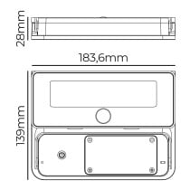 Applique LED EDM 31821 Polycarbonate ABS 12 W 1600 lm Solaire (6500 K)