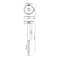 Wall Light EDM 31820 Polycarbonate ABS 4 W 500 lm Solar garden lights (3000 K) (4000 K) (6500 K)