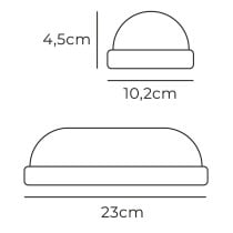 Wall Light EDM 32449 White Plastic F 18 W 120 W 1820 Lm Movement Sensor Light sensor Oval (6400 K)