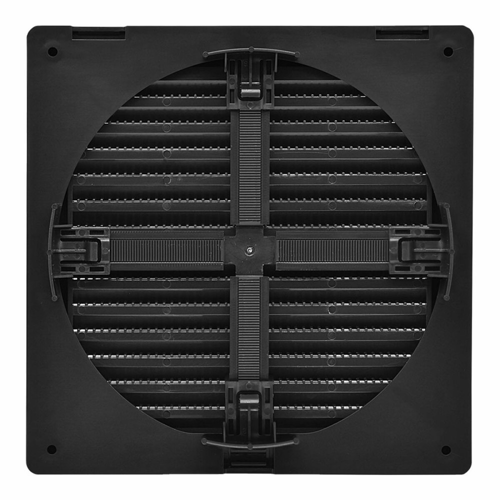 Grille de ventilation EDM 87726 Anthracite 17 x 17 x 1,15 cm Moustiquaire