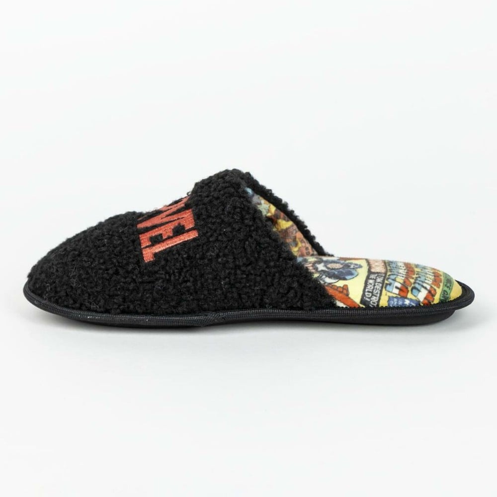 House Slippers Marvel Black