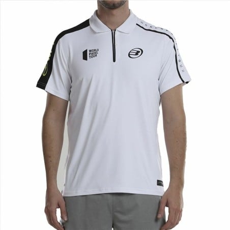 Herren Kurzarm-Poloshirt Bullpadel Liceo Paddel Weiß