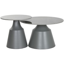 Console Home ESPRIT Grey Metal Ceramic 70 x 70 x 43 cm 70 x 70 x 1 cm