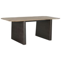 Dining Table Home ESPRIT Natural Dark brown Fir 200 x 90 x 75 cm