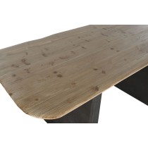 Dining Table Home ESPRIT Natural Dark brown Fir 200 x 90 x 75 cm