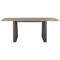 Dining Table Home ESPRIT Natural Dark brown Fir 200 x 90 x 75 cm