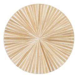 Beistelltisch Beige Bambus 40 x 40 x 45 cm Holz MDF