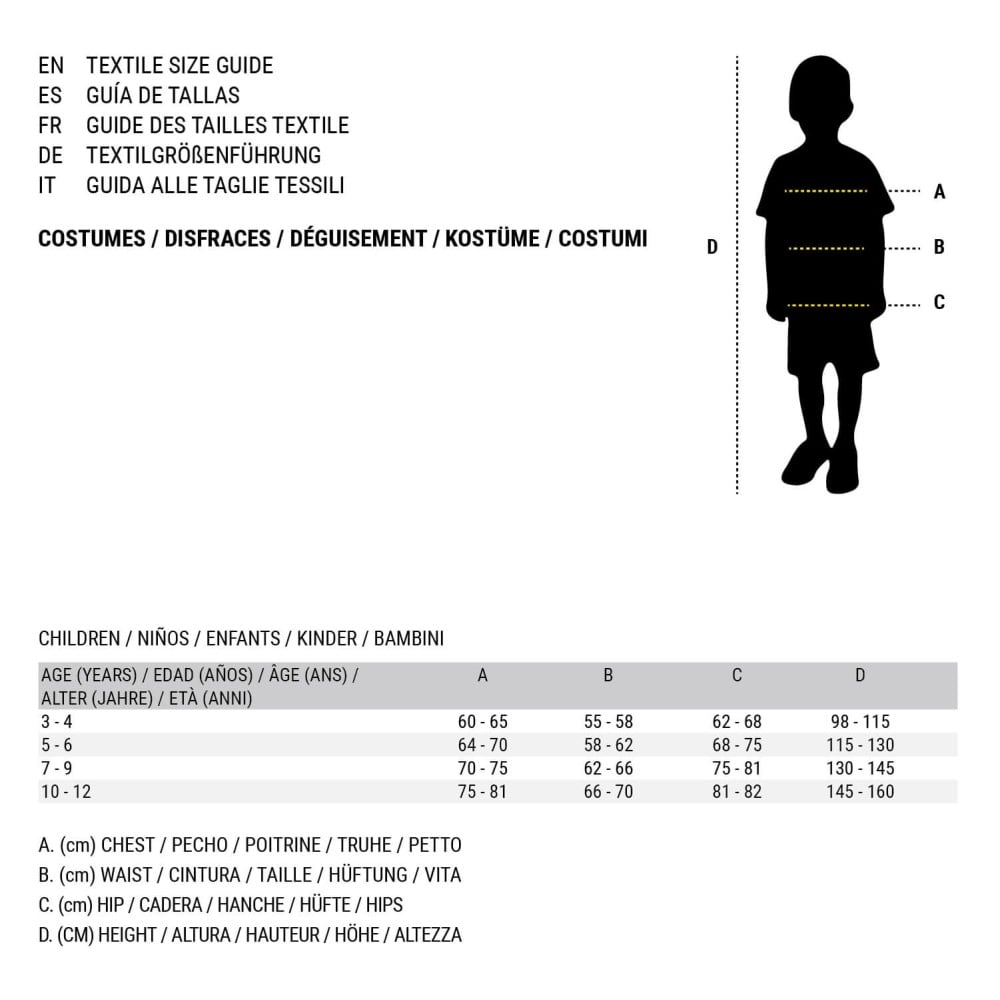 Déguisement pour Enfants Jaune Multicouleur (3 Pièces)