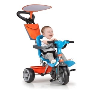 Dreirad Feber Baby Plus Music Blau Orange