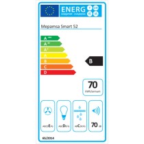 Hotte standard Mepamsa 52 cm 300 m3/h 125W D Acier