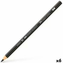 Pencil Faber-Castell Graphite Aquarelle Watercolour Black Hexagonal 2B (6 Units)