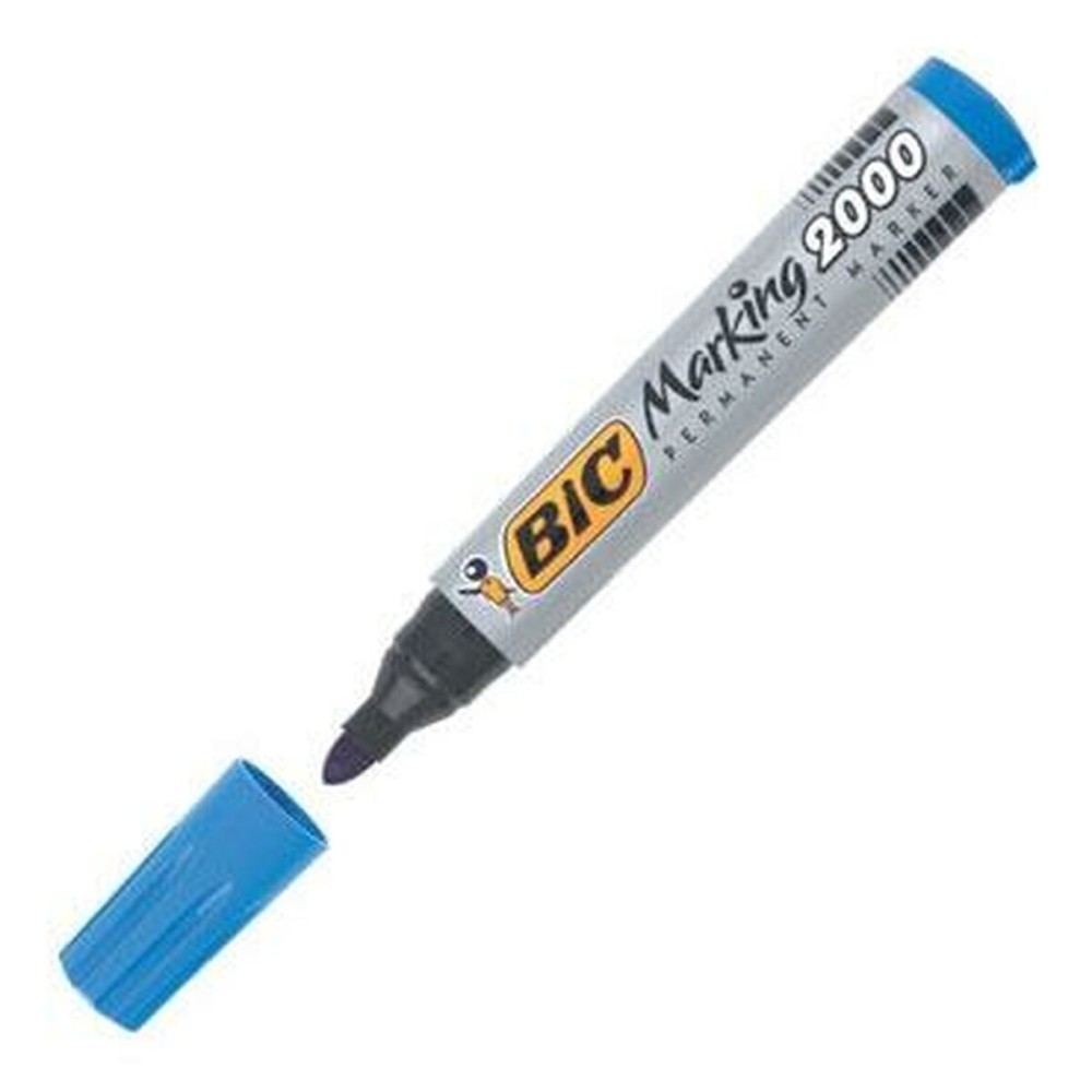 Permanent marker Bic Marking 2000 Blue 12 Pieces