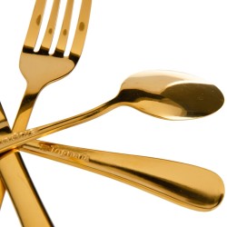 Cutlery Golden Stainless steel 24 Pieces