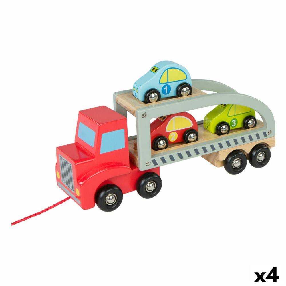 Truck Carrier and Cars Woomax 5 Pieces 4 Units 29,5 x 12 x 8,5 cm