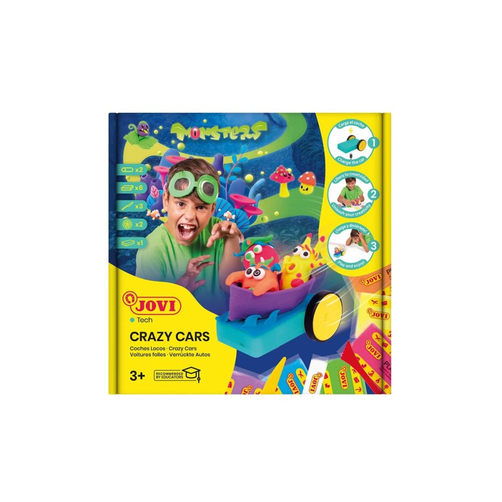 Knetspiel Jovi Crazy Cars Monsters Bunt (1 Stücke)