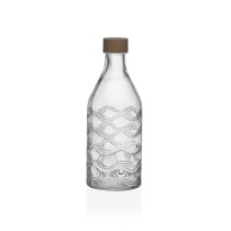 Bottle Versa Glass Aluminium Waves 1 L 9,8 x 25,1 x 9,8 cm