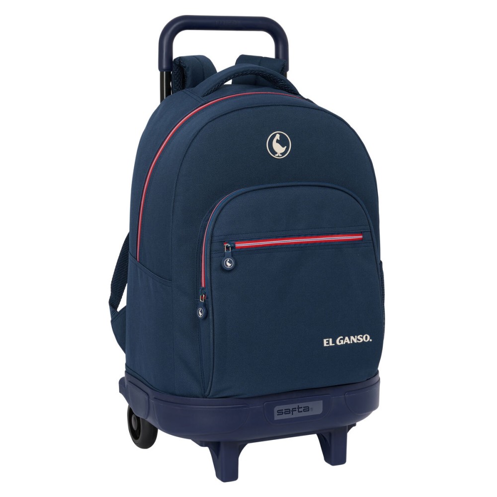 Schulrucksack mit Rädern El Ganso Classic Marineblau 33 X 45 X 22 cm