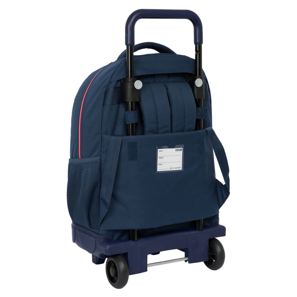 Schulrucksack mit Rädern El Ganso Classic Marineblau 33 X 45 X 22 cm