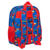 Cartable Cars Race ready Bleu 32 X 38 X 12 cm