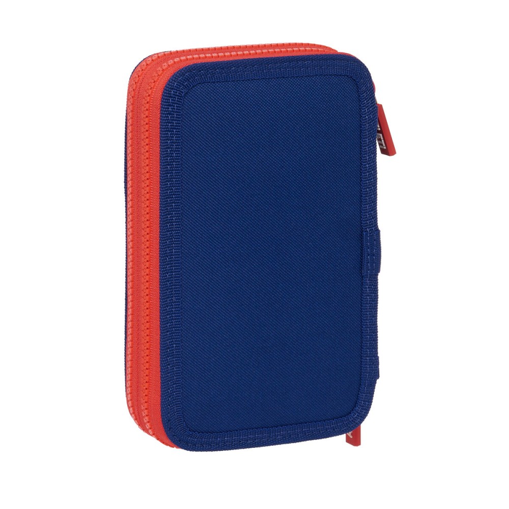 Plumier double Atlético Madrid Bleu Rouge 12.5 x 19.5 x 4 cm (28 Pièces)