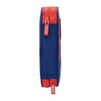 Double Pencil Case Atlético Madrid Blue Red 12.5 x 19.5 x 4 cm (28 Pieces)