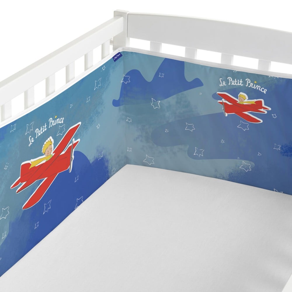 Cot protector HappyFriday Le Petit Prince Son avion Multicolour 210 x 40 cm