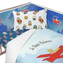 Protection du berceau HappyFriday Le Petit Prince Son avion Multicouleur 210 x 40 cm