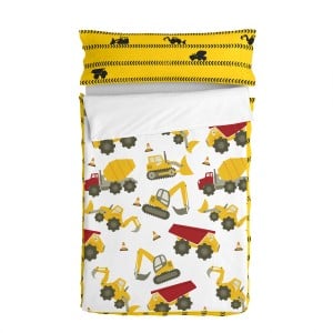 Quilted Zipper Bedding HappyFriday Mr Fox Machinery Multicolour 105 x 200 cm