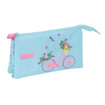 Trousse d'écolier Safta Bicicleta Bleu 22 x 12 x 3 cm