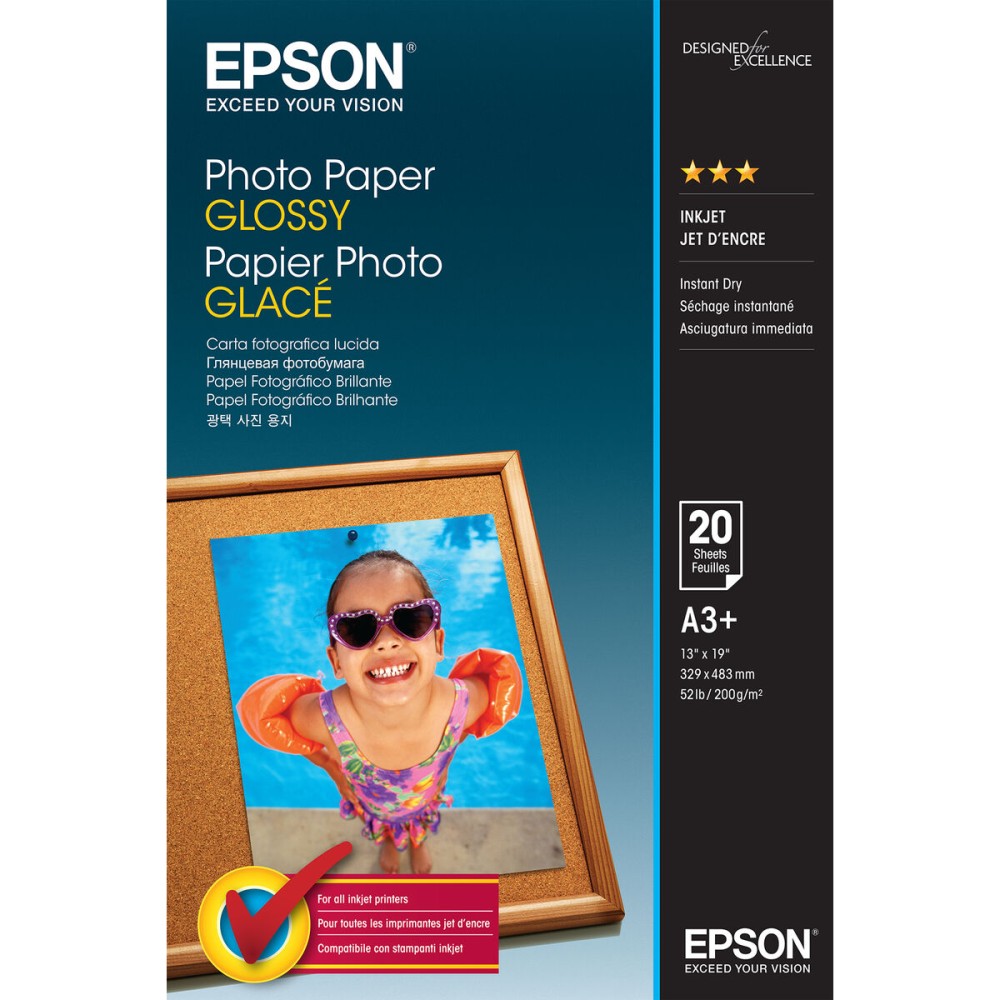 Tinte und Fotopapierpackung Epson C13S042535 A3 20 Blatt (1 Stück)