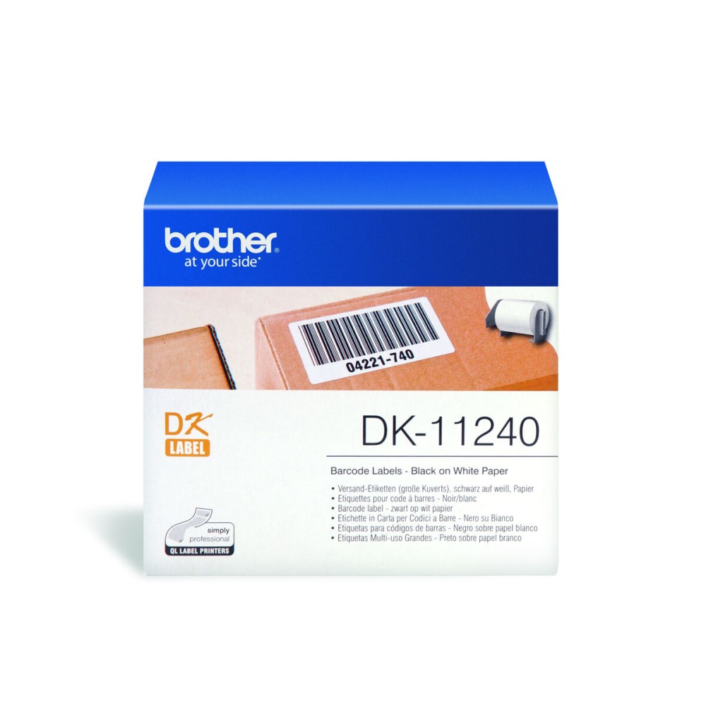 Printer Labels Brother DK-11240 White Black/White