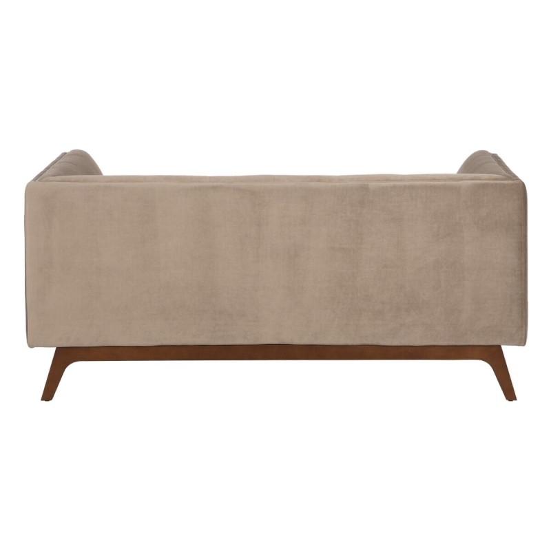 Canapé 156 x 81 x 72 cm Champagne Tissu Synthétique Bois Velours