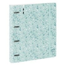 Ring binder Safta Light blue flowers