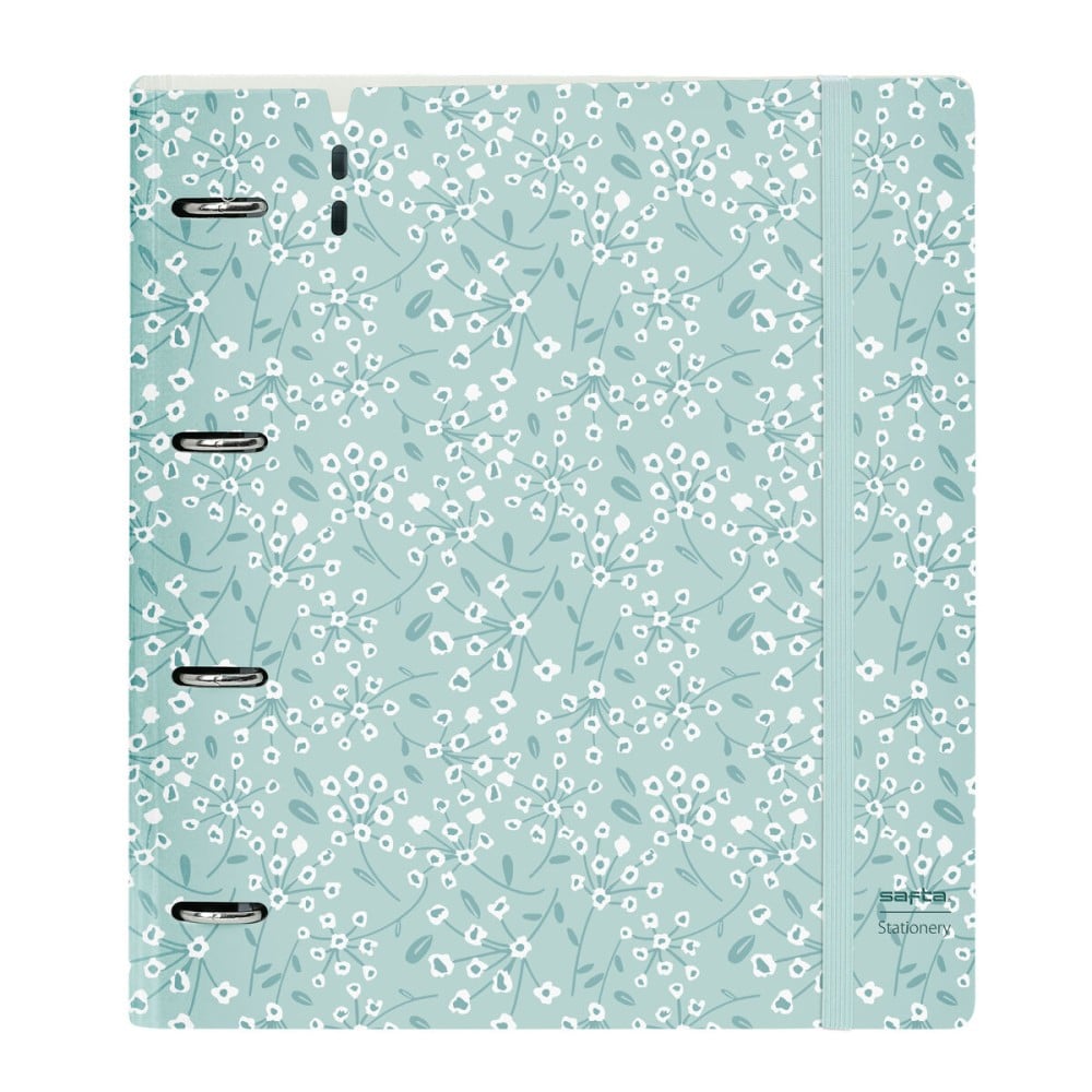 Ring binder Safta Light blue flowers