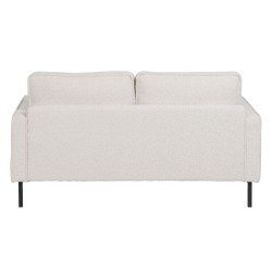 Sofa 163 x 87 x 90 cm synthetische Stoffe Beige Metall