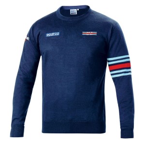 Herren Sweater ohne Kapuze Sparco Martini Racing Dunkelblau