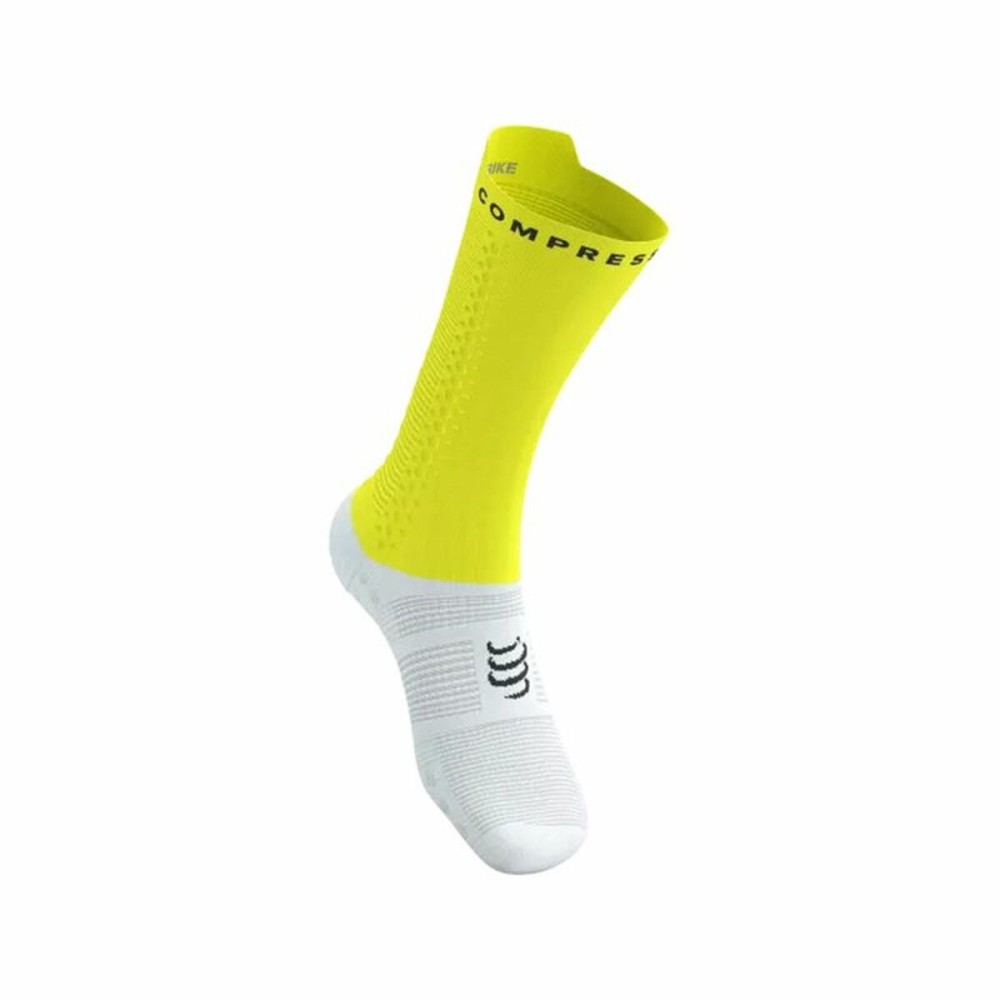 Chaussettes de Sport Compressport Pro Racing Vert citron