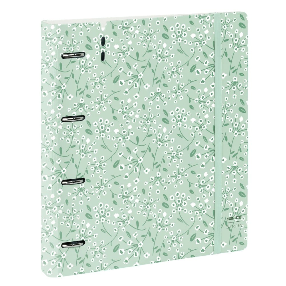 Ringbuch Safta Light green flowers