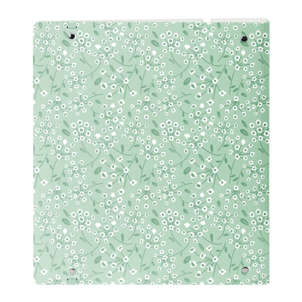 Ring binder Safta Light green flowers