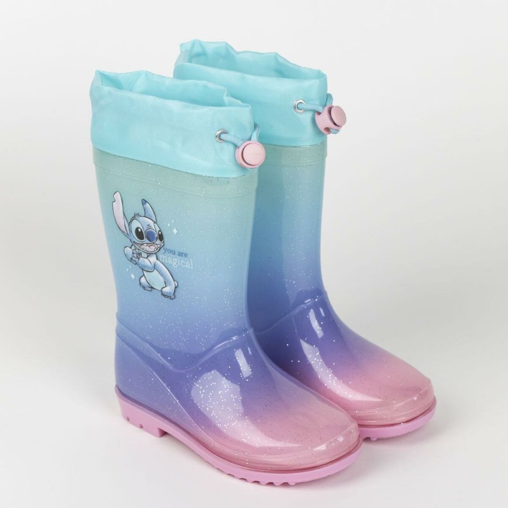 Children's Water Boots Stitch Light Blue