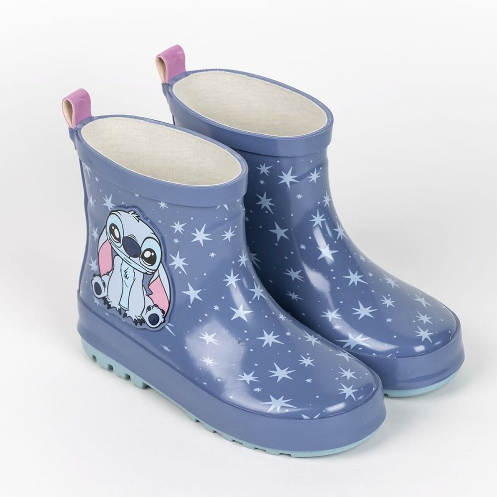 Bottes en Caoutchouc pour Enfants Stitch Bleu