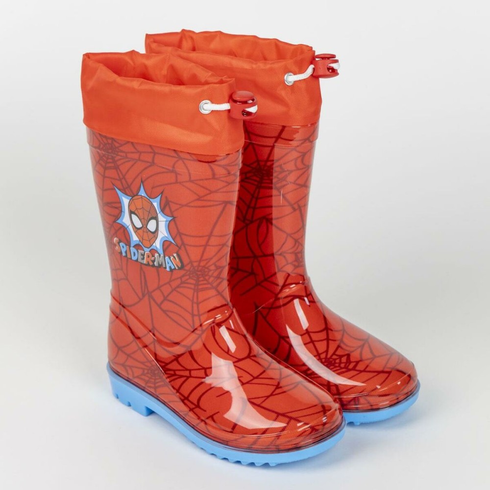 Bottes en Caoutchouc pour Enfants Spider-Man Rouge