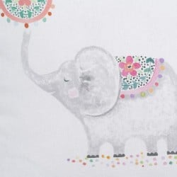 Coussin Enfant Eléphant 45 x 45 cm 100 % coton