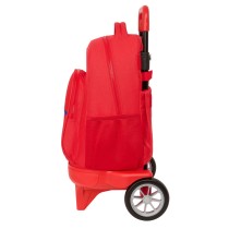 School Rucksack with Wheels Atlético Madrid Red 33 x 45 x 22 cm