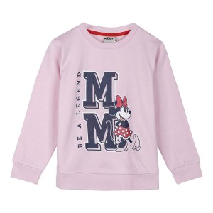 Sweat sans capuche enfant Minnie Mouse Rose