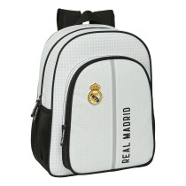 Schulrucksack Real Madrid C.F. 24/25 Weiß Grau 32 x 38 x 12 cm