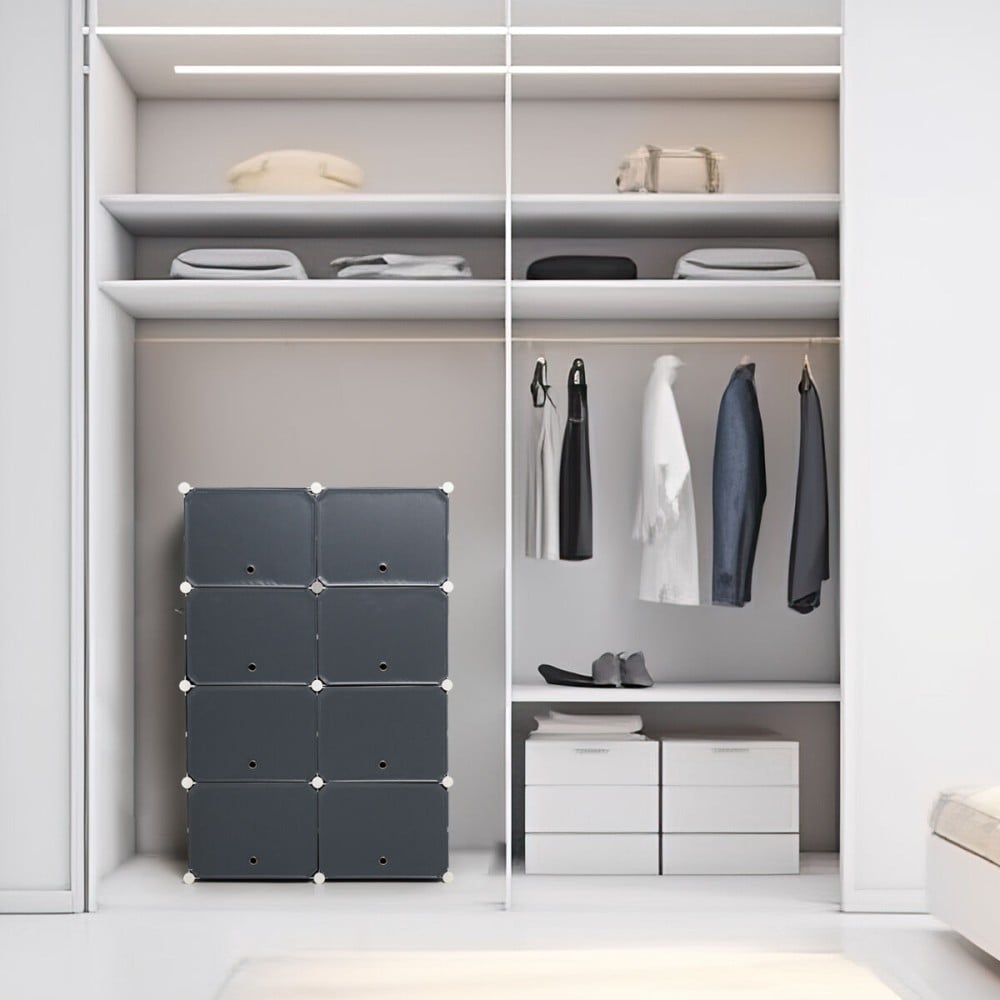 Portable Modular Shoe Cabinet InnovaGoods Grey