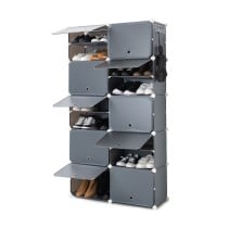 Portable Modular Shoe Cabinet InnovaGoods Grey