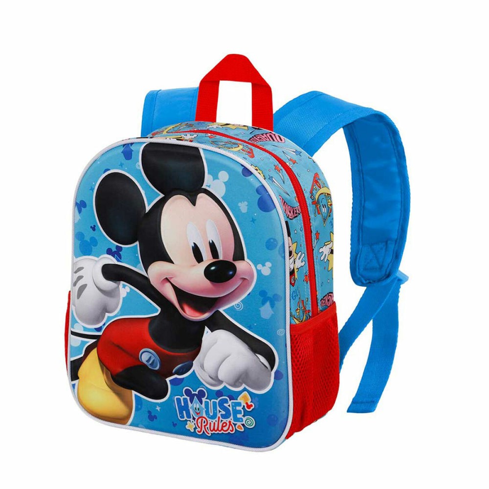 Schulrucksack 3D Mickey Mouse Karactermania Blau 26 x 11 x 31 cm